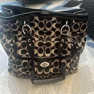 Authentic Coach Tote Bag CC Logo